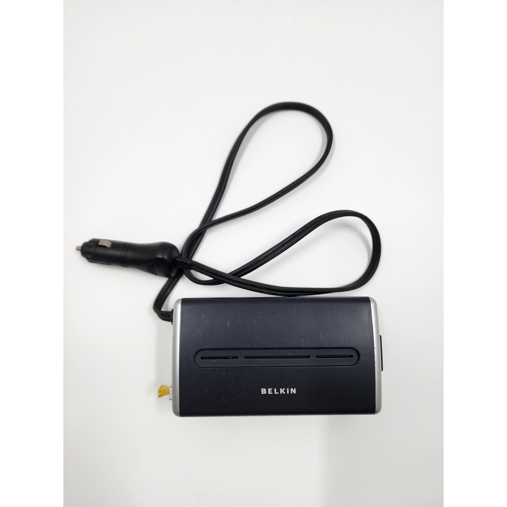 Belkin AC Anywhere 140W Car Power Inverter 12V DC to 115V AC Outlet F5C400-140W